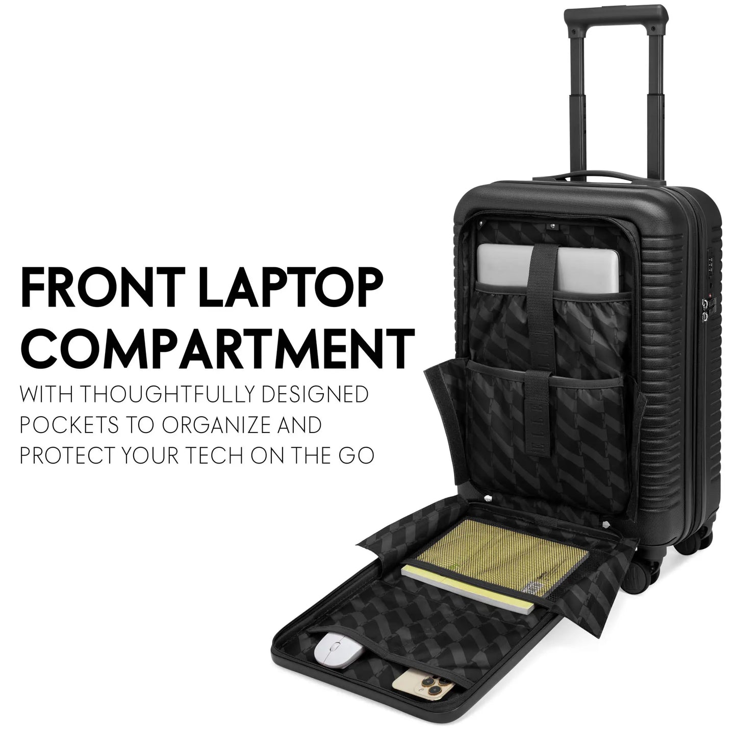 ELLE 20" Expandable Laptop Carry-on Suitcase