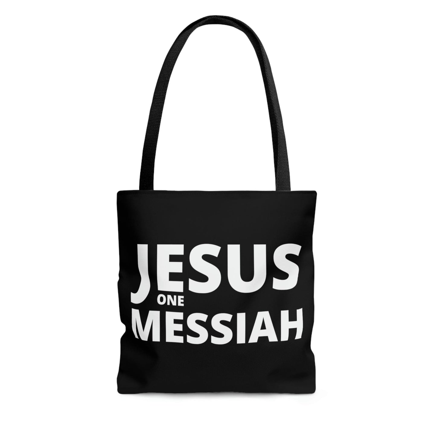 Large Tote Bag - Jesus one Messiah - Christian Inspiration
