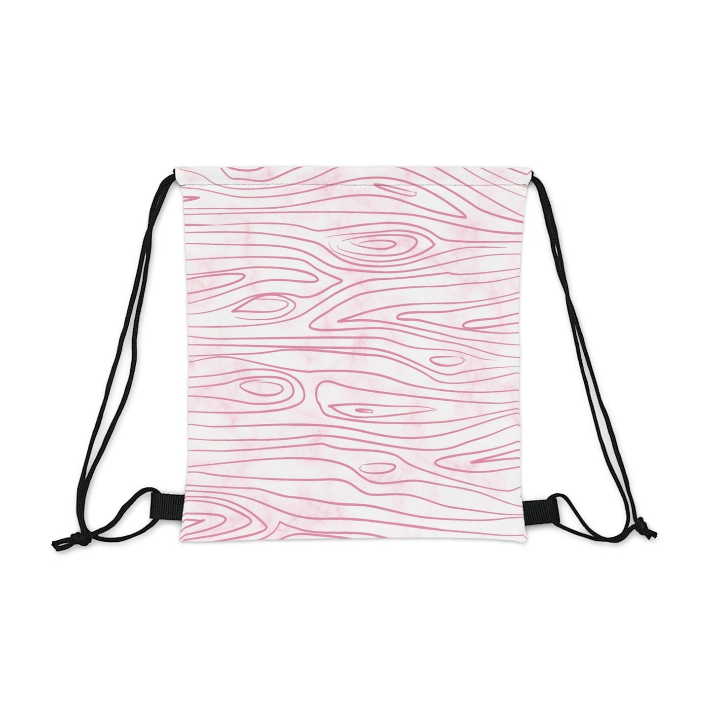 Drawstring Bag - Pink Line Art Sketch Print