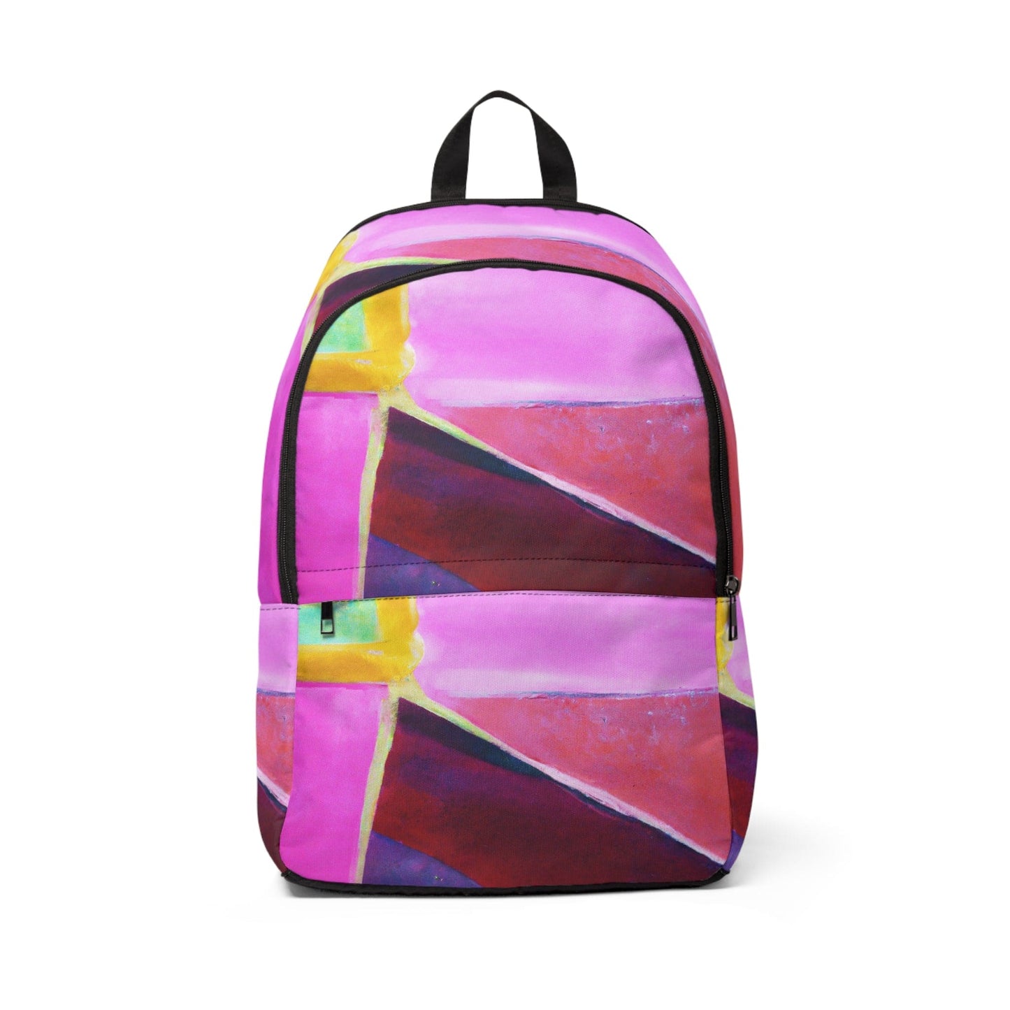 Fashion Backpack Waterproof Pink and Purple Pattern