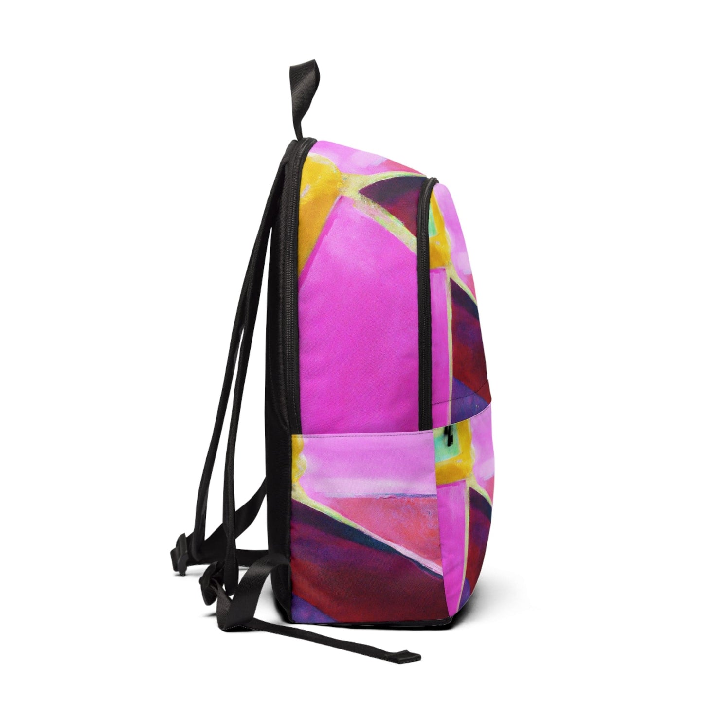 Fashion Backpack Waterproof Pink and Purple Pattern