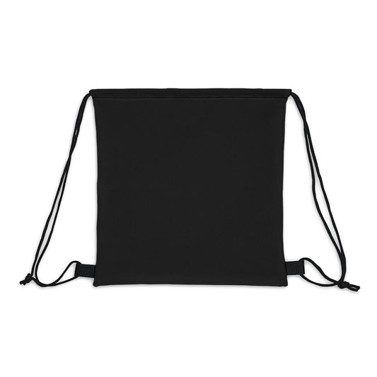 Drawstring Bag - Blue Grey White Hexagon Print
