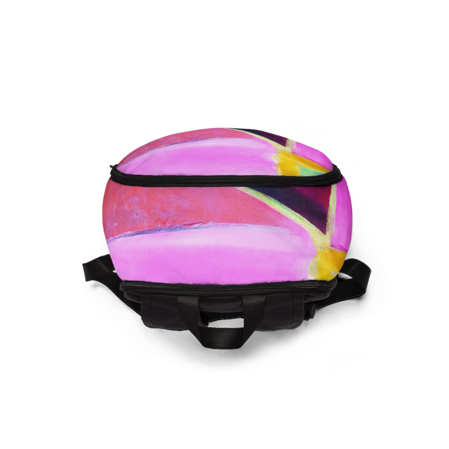 Fashion Backpack Waterproof Pink and Purple Pattern