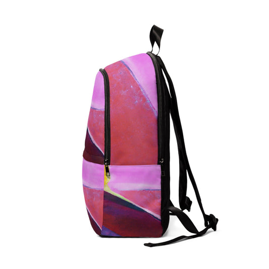 Fashion Backpack Waterproof Pink and Purple Pattern
